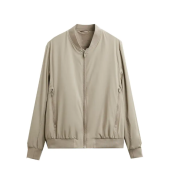 Men’s Casual Long-Sleeved Jacket with Stand-Up Collar