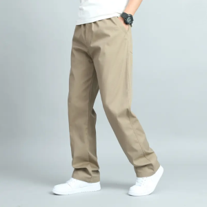 men cotton casual pant