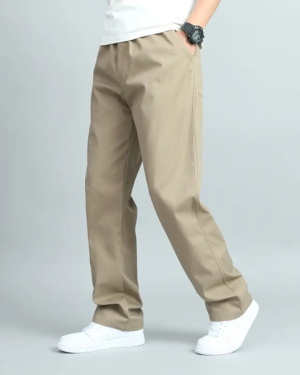 men cotton casual pant