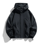 Men’s Hooded Trench Coat Jacket