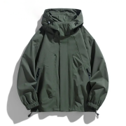 Men’s Hooded Trench Coat Jacket