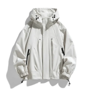 Men’s Hooded Trench Coat Jacket