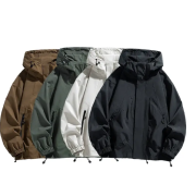 Men’s Hooded Trench Coat Jacket