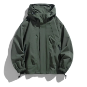 Men’s Hooded Trench Coat Jacket