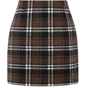 Women’s Wool Plaid Skirt