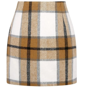 Women’s Wool Plaid Skirt
