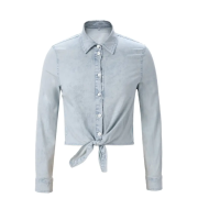 Ladies Lightweight Striped Short Top and Halter Skirt Set