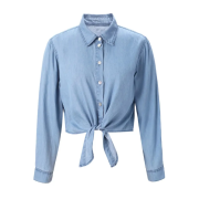 Ladies Lightweight Striped Short Top and Halter Skirt Set